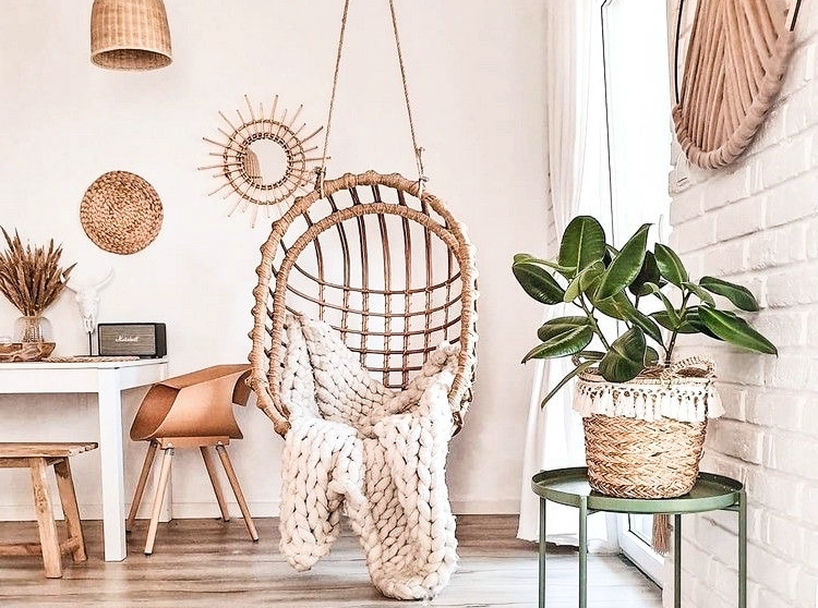 The Coolest Living Rooms With Boho Swing Chairs DIY Darlin'